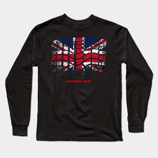 Silverstone Circuit Long Sleeve T-Shirt by SteamboatJoe